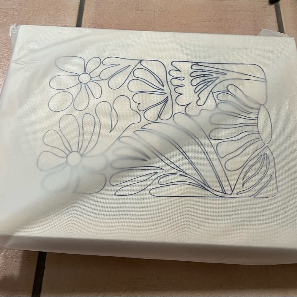 Colorful Abstract Floral Art Punch Needle Kit NWOT - Picture 3 of 3
